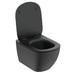 Ideal Standard Tesi - SET Závěsné WC s AQUABLADE® + ultraploché sedátko Soft-Close, hedvábná černá T3546V3 - galerie #1