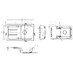Vima 911- Granitový dřez, s odkapávací plochou, 780x480x165mm, Šedá - galerie #1