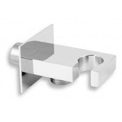 Stěnový vývod s držákem sprchy hranatý