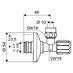 Rohový regulační ventil COMFORT SCHELL s ASAG - galerie #1