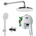 HANSGROHE + ALPI HG SET Logis E2 - Sprchový systém pod omítku - páková baterie kompletní sada, chrom