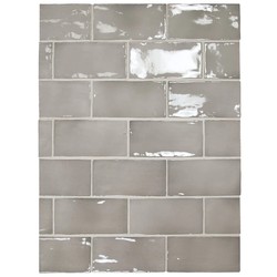 Obklad MANACOR Grey 7,5 x 15 cm