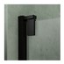 BluBleu BlackBerry - kyvadlové dveře pro kombinaci s boční stěnou, pro šířku vaničky 80 cm, černá matná, čiré sklo - galerie #1