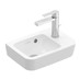 VILLEROY & BOCH Villeroy Boch O.novo - Umývátko 360x250mm, s přepadem, otvor na baterii vpravo, alpská bílá 43433601