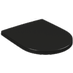 VILLEROY & BOCH Villeroy Boch Subway 3.0 - WC sedátko s poklopem, QuickRelease, SoftClosing, závěsy-ocel, Ebony CeramicPlus 8M42S1S5