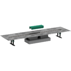 Hansgrohe uBox universal - Základní těleso odtokového žlabu pro sníženou instalaci 1000 mm, úplná sada 56020180