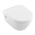 Villeroy & Boch : WC set - Instalační systém ViConnect, tlačítko bílé, závěsné WC, sedátko se SoftClose poklopem, bílá SET1 - galerie #1