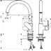 Hansgrohe Vernis Blend M35- kuchyňská páková baterie 210 s otočným výtokem, chrom 71870000 - galerie #1