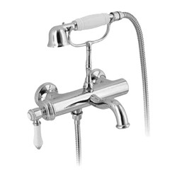 Alpi London - vanová baterie nástěnná, komplet i s ruční sprškou, chrom, 41800 CR