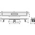 Hansgrohe uBox universal - Základní těleso odtokového žlabu pro standardní instalaci 800 mmm, úplná sada 56024180 - galerie #3