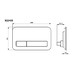 Villeroy Boch ViConnect: M200 ovládací tlačítko k WC, Glass Glossy Grey, 922400RA - galerie #1