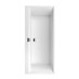 VILLEROY & BOCH Villeroy Boch Square EDGE 12 Duo: Vana 1700x750 mm, Quaryl, včetně nohou (samolepicí), odpadu a přepadu, bílá Alpin UBQ170SQE2DV-01