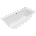 Villeroy & Boch Subway 3.0 - Vana 1700x750 mm, Quaryl. včetně nohou (samolepící), odpadní a přepadová souprava, alpská bílá UBQ170SBW2DV-01