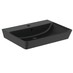 Ideal Standard Connect Air - Umyvadlo CUBE 60x46cm, Hedvábná černá E0298V3