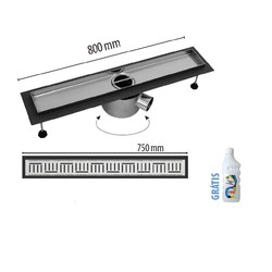 NEREZOVÉ SPRCHOVÉ ŽLABY Sprchový žlab Classic 80 + rošt V0280-80