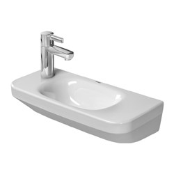Duravit Durastyle - Umývátko 500x220 mm, otvor na baterii vlevo, bílá 0713500009