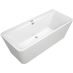 Villeroy Boch Square EDGE 12 Duo: Vana do prostoru 1800x800mm Quaryl® včetně odpadu a přepadu, bílá Alpin UBQ180SQE7PDV-01