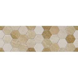 Dekor ALASKA Esagone Sand 25 x 75 cm