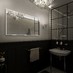 Černé zrcadlo NIMCO LED s podsvícením 120 x 70 cm - galerie #1
