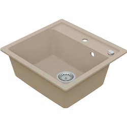 Vima 902- Granitový dřez, bez odkapávací plochy, 530x500x220mm, Písková