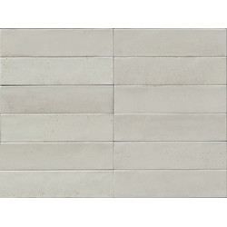 Lesklá dlažba LUME Off White 6x24 cm